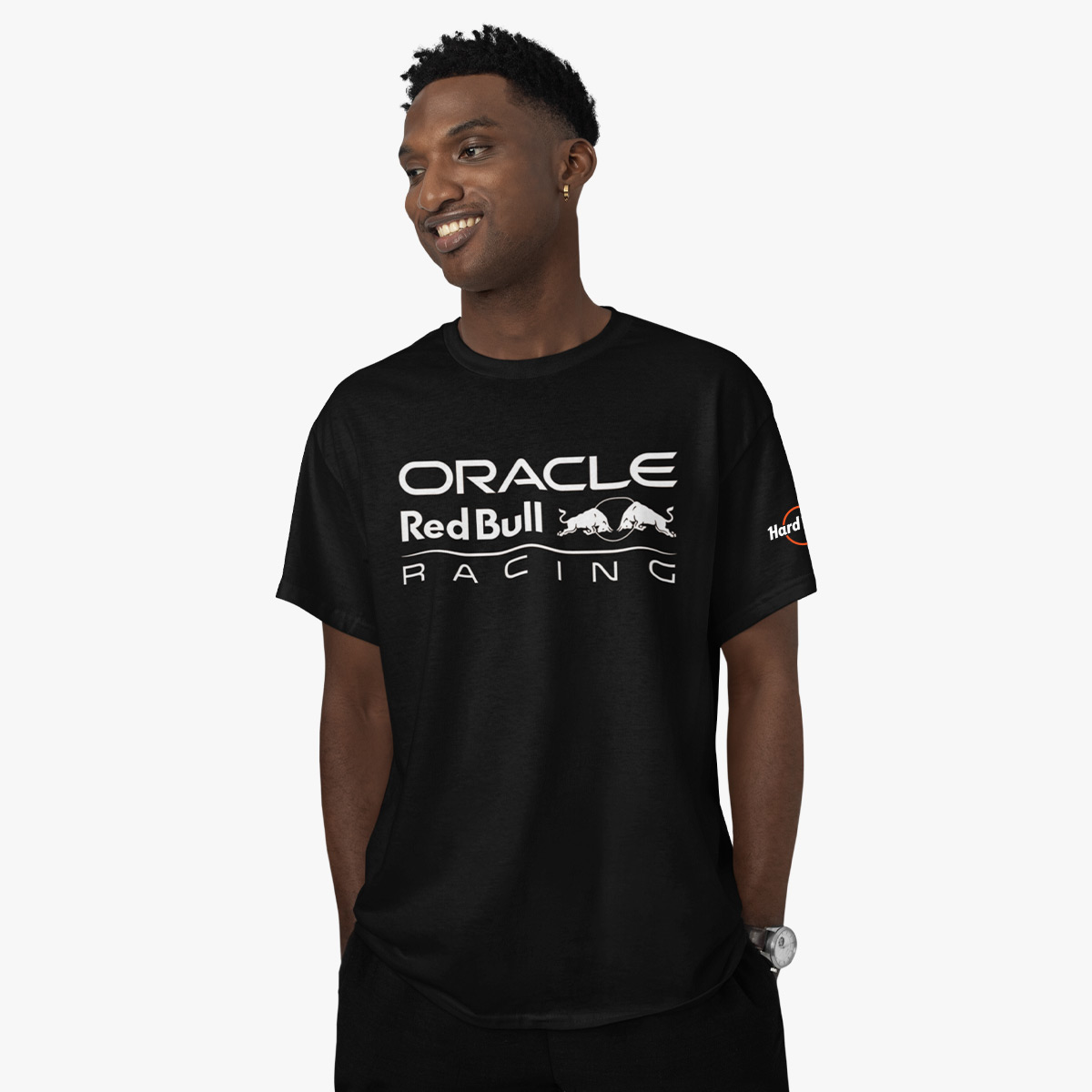 Oracle Red Bull Racing Big Logo Tee in Black image number 1