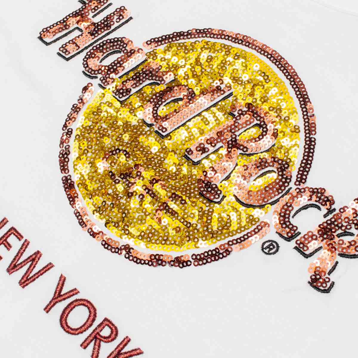 Hard Rock Women's French Terry Sequin Logo Longsleeve Crewneck Tee image number 2