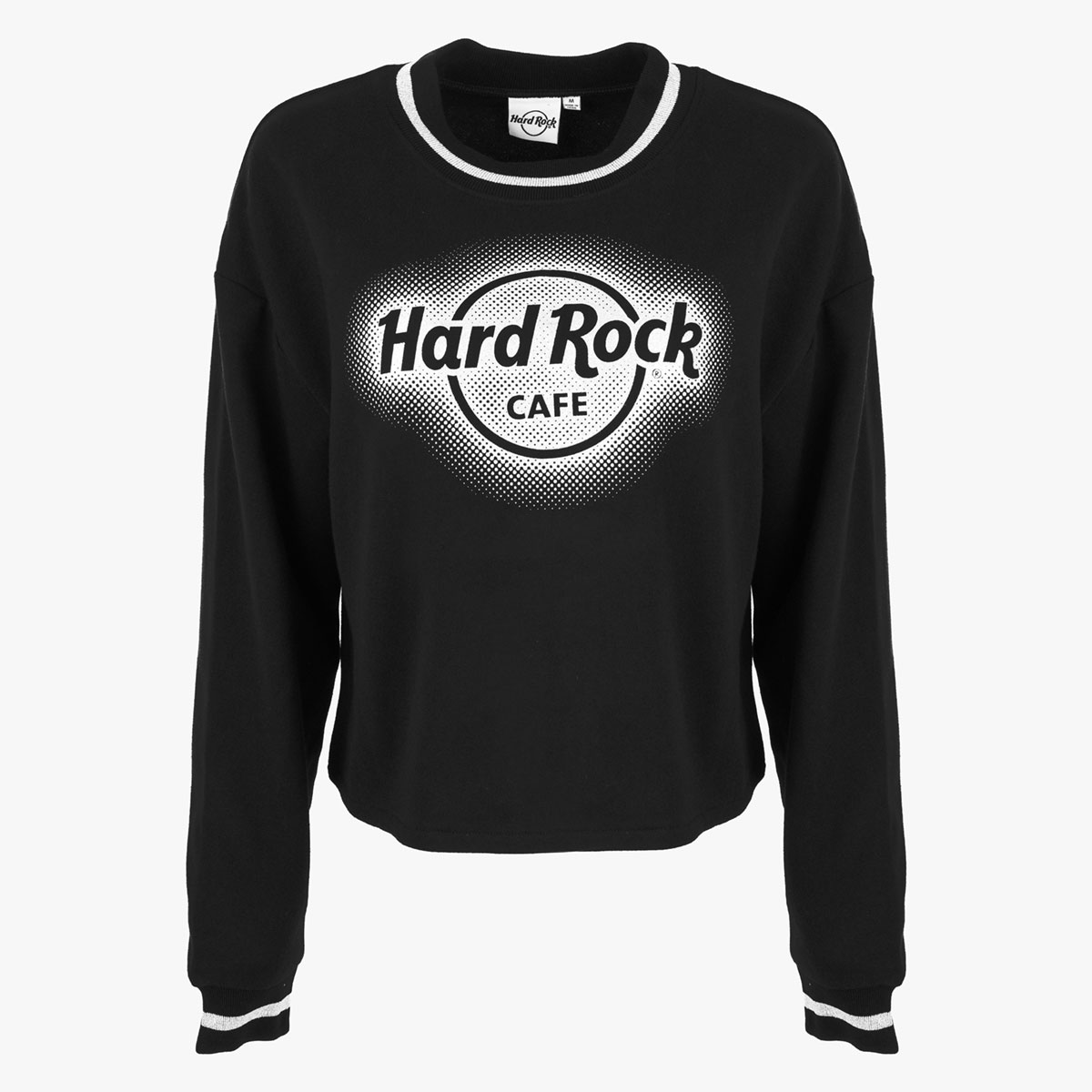 Ladies Fit Metallic Silver Glitter Logo Crewneck Sweater image number 2