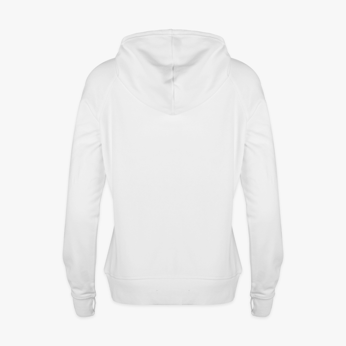 Women's Casino Half Zip White Hoodie image number 2