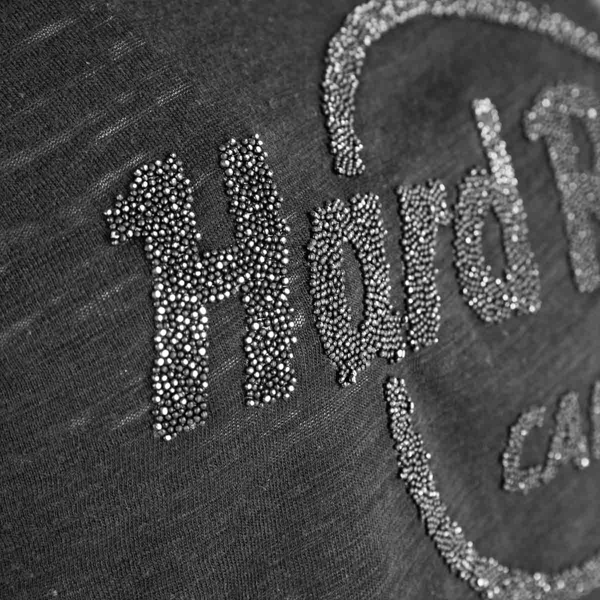 Ladies Fit Metallic Caviar Beads Logo Tee image number 4