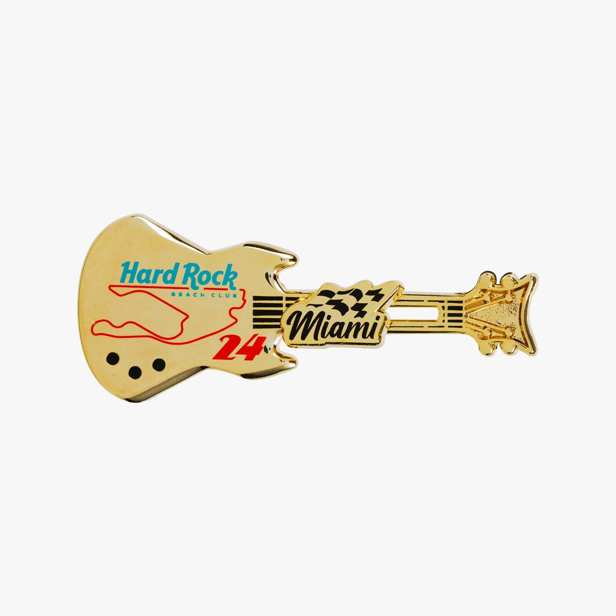 Beach Club 2024 Guitar Pin image number 1