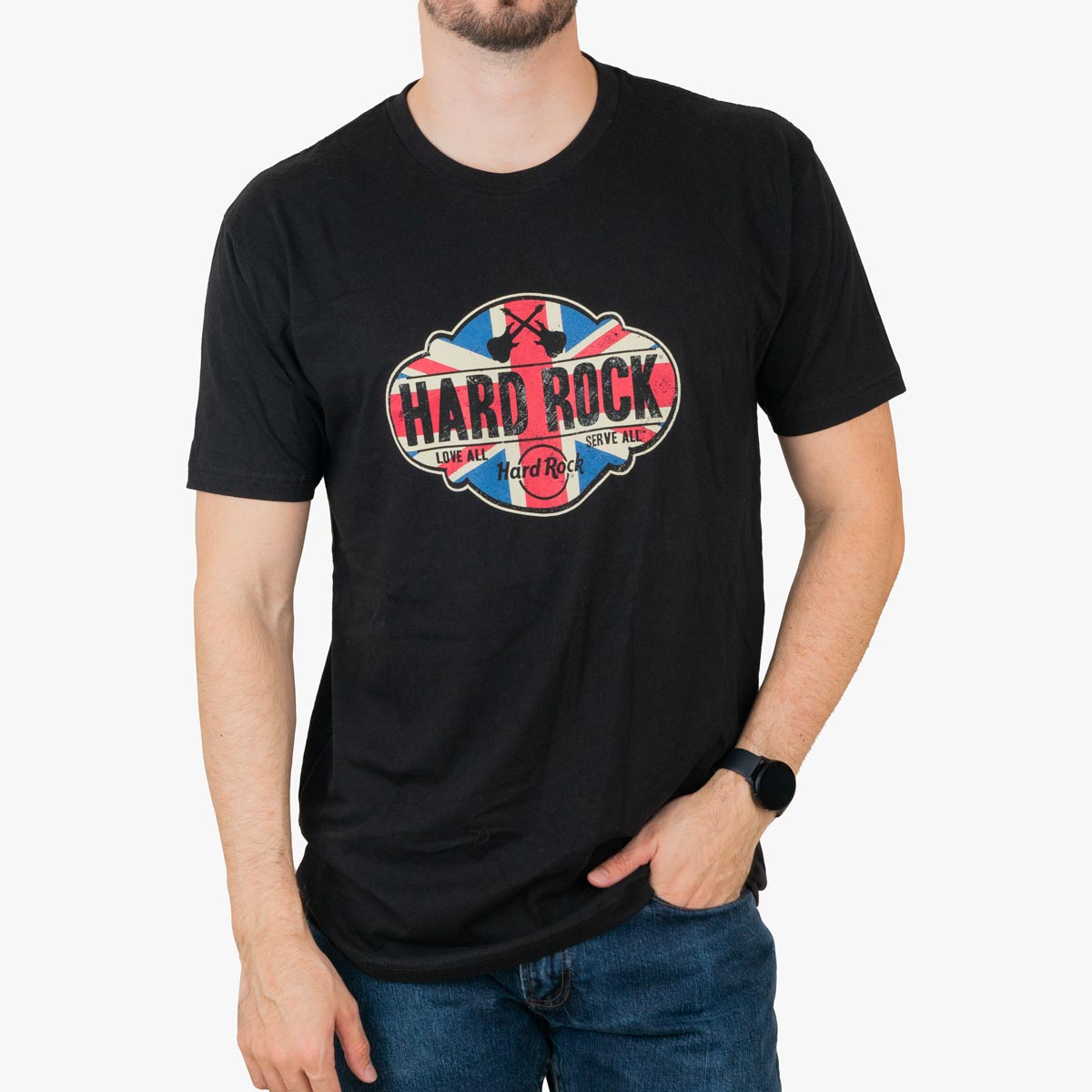 Men's Vintage UK Flag Badge Tee image number 2