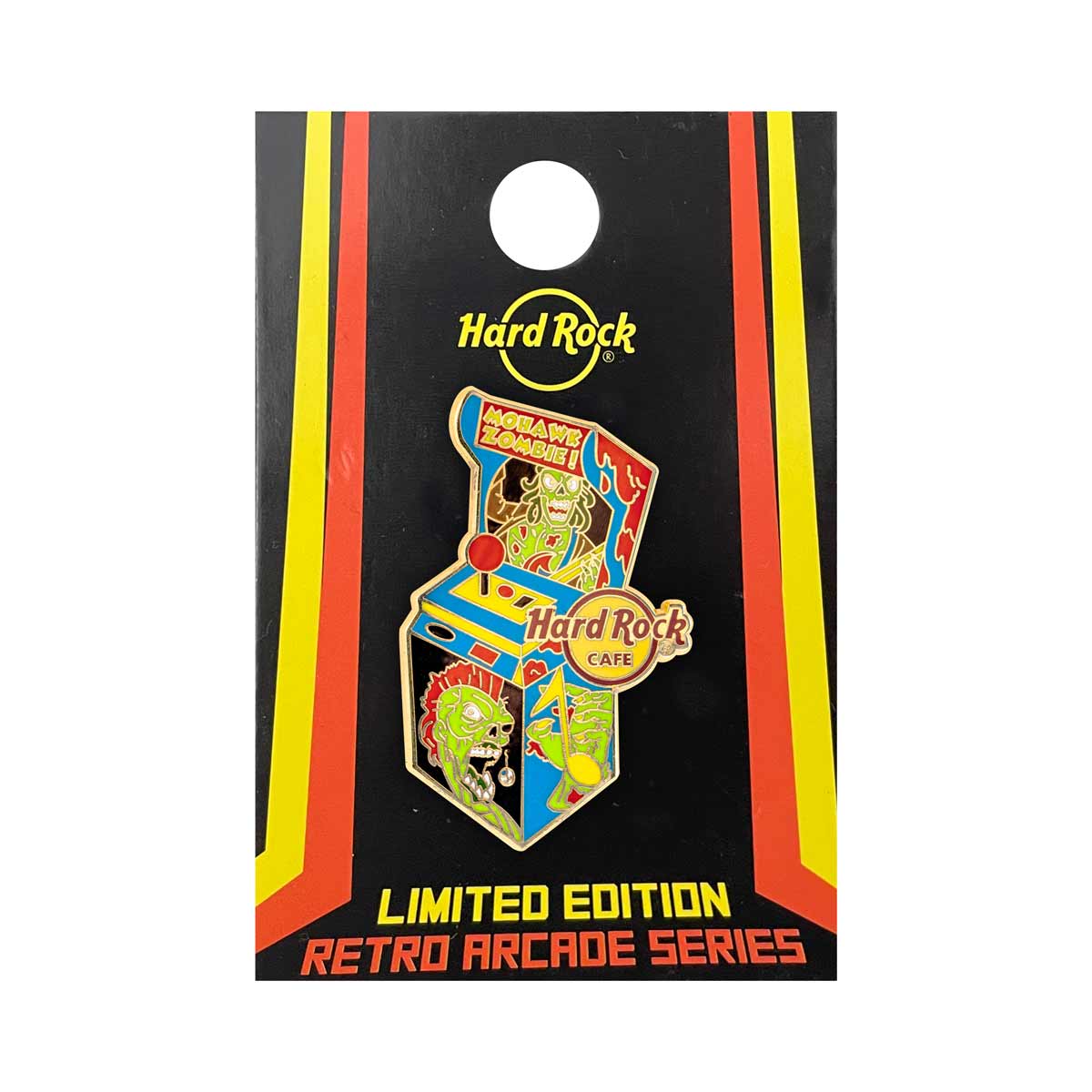 Retro Arcade Series Mohawk Zombie Pin image number 2