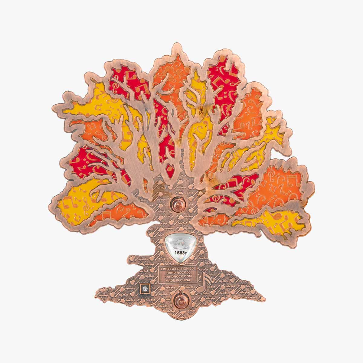 Online Exclusive 3D Jumbo Autumn Music Tree Pin image number 3