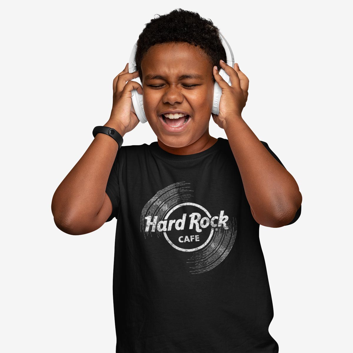 Youth Fit Vinyl Logo Tee in Black image number 4