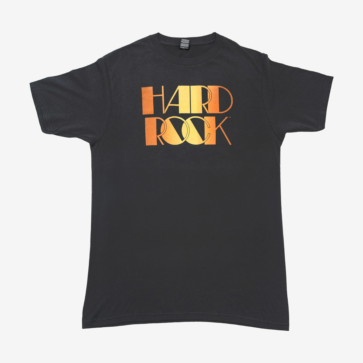 Adult Fit Disco Gold Gradient Logo Tee in Black image number 5