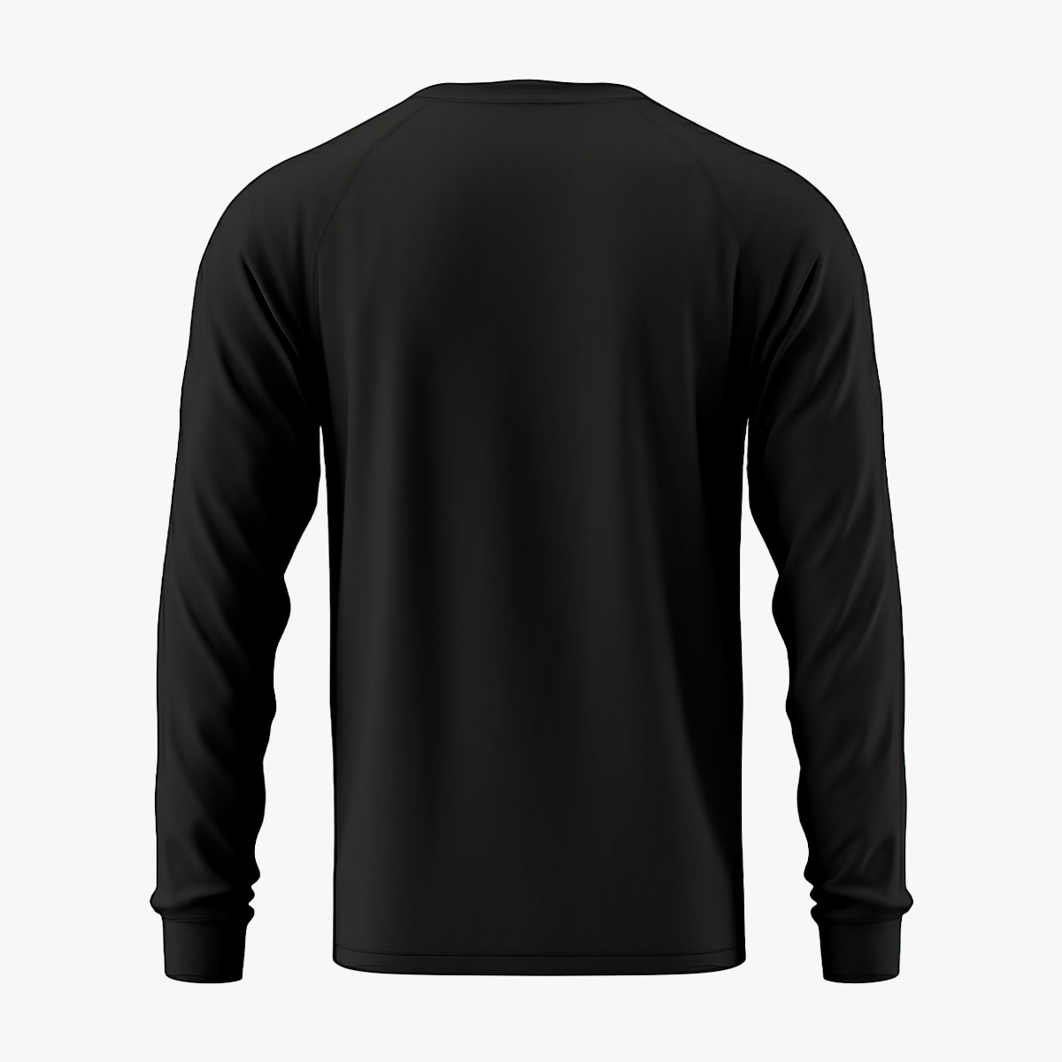Mens Fit Metallic Gold Foil Logo Longsleeve Tee in Black image number 2