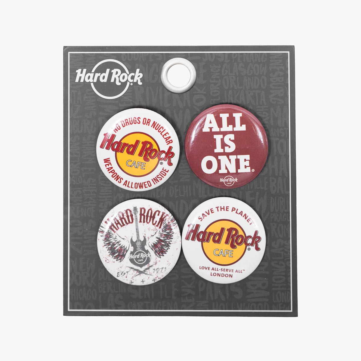 Hard Rock Caf� Button Set image number 3