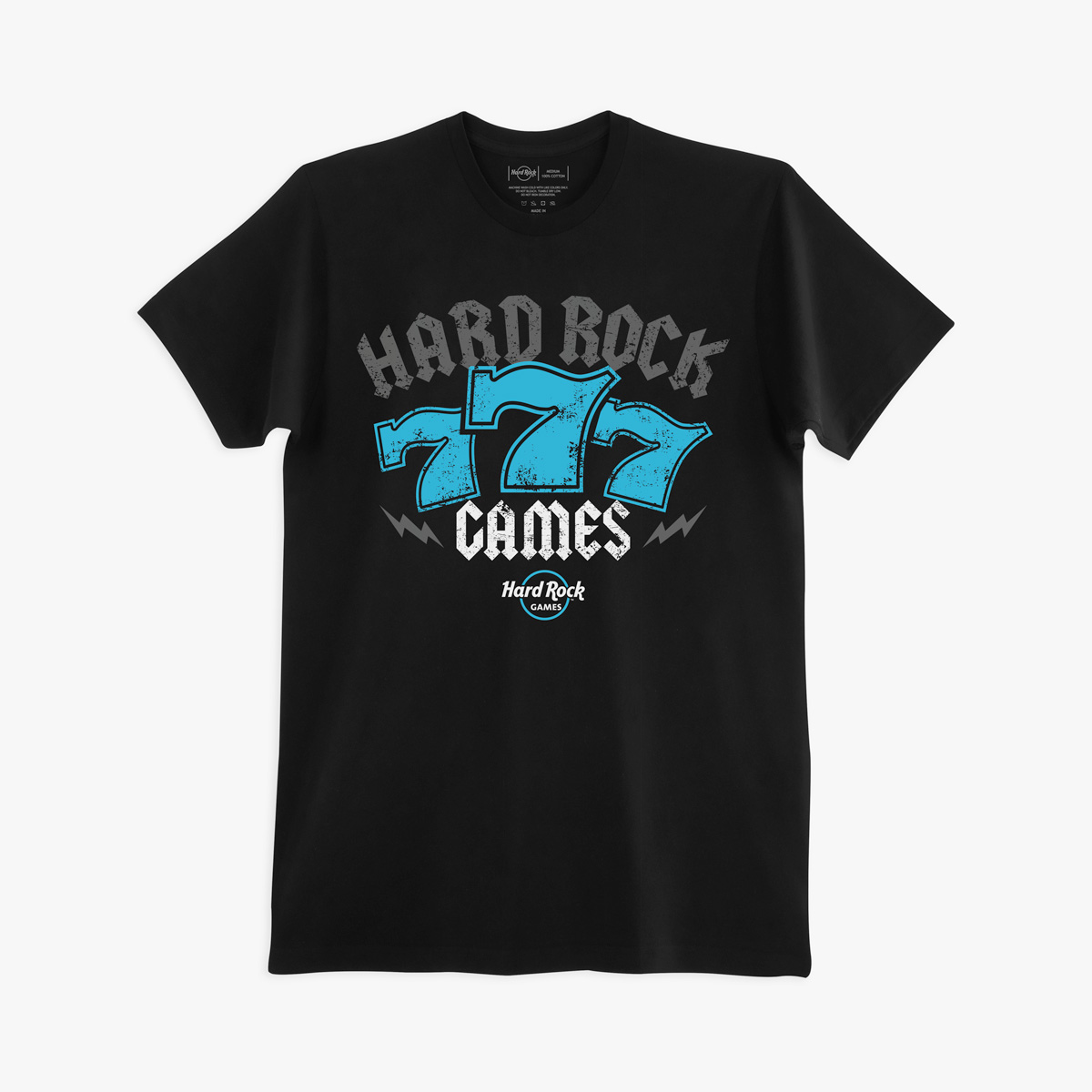 Hard Rock Games Lucky Seven Tee in Black image number 1