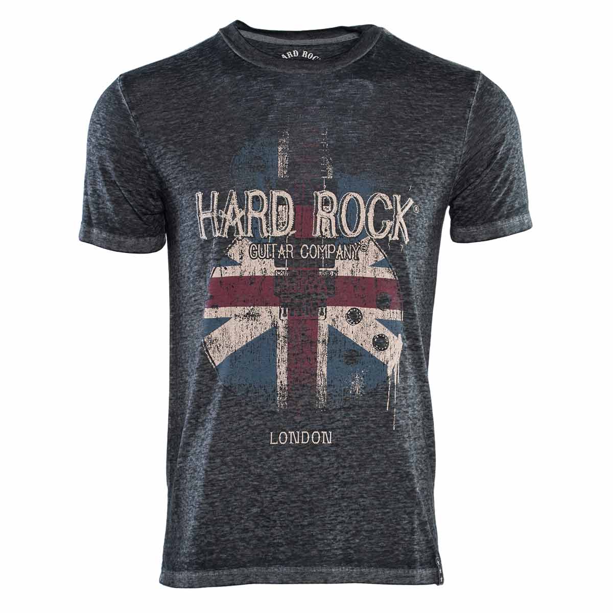 Men's Burnout Flag Guitar Graphic Tee image number 1