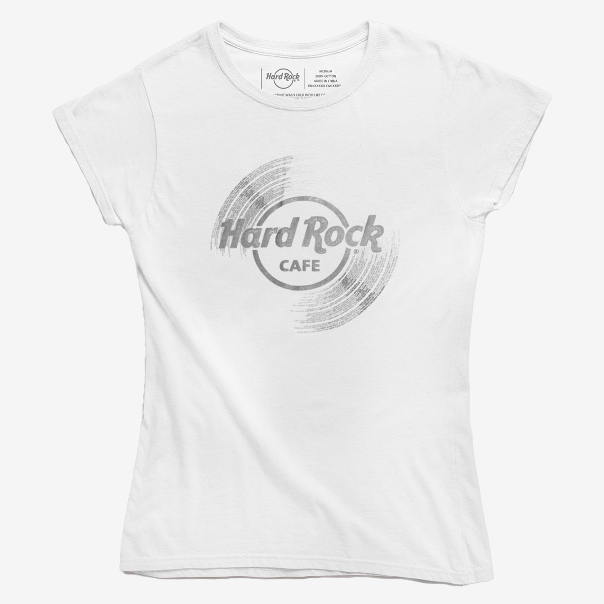 Women's Vinyl Logo Shortsleeve Crewneck Tee in White image number 1