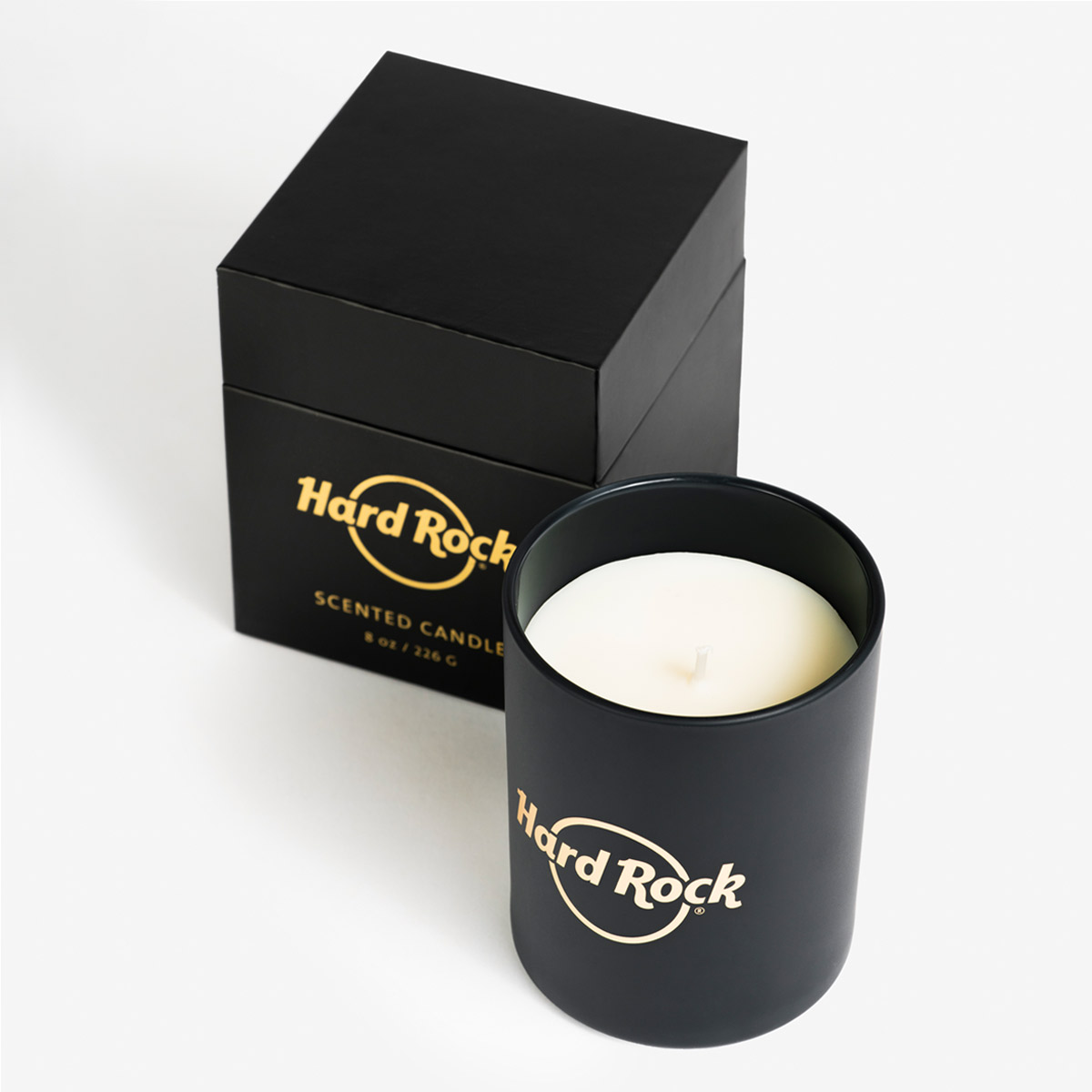 Metallic Gold Foil Logo 8oz Candle image number 4
