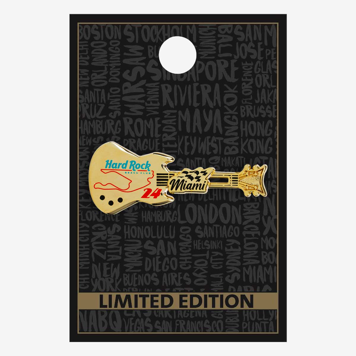 Beach Club 2024 Guitar Pin image number 2