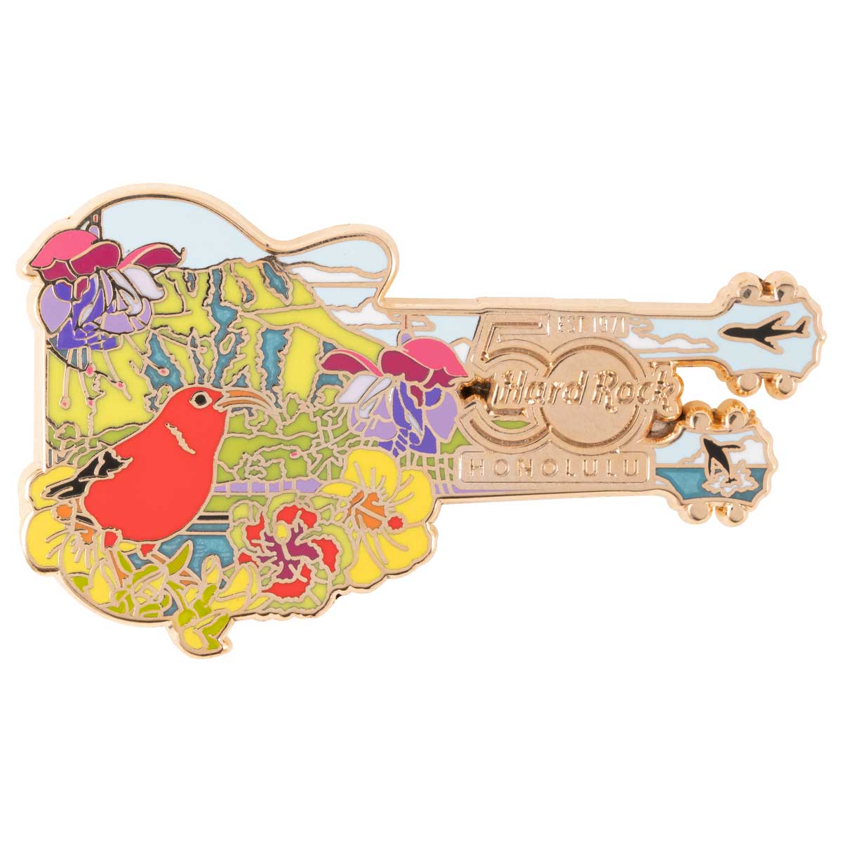 50th Anniversary Core Honolulu Diamond Head Pin image number 2