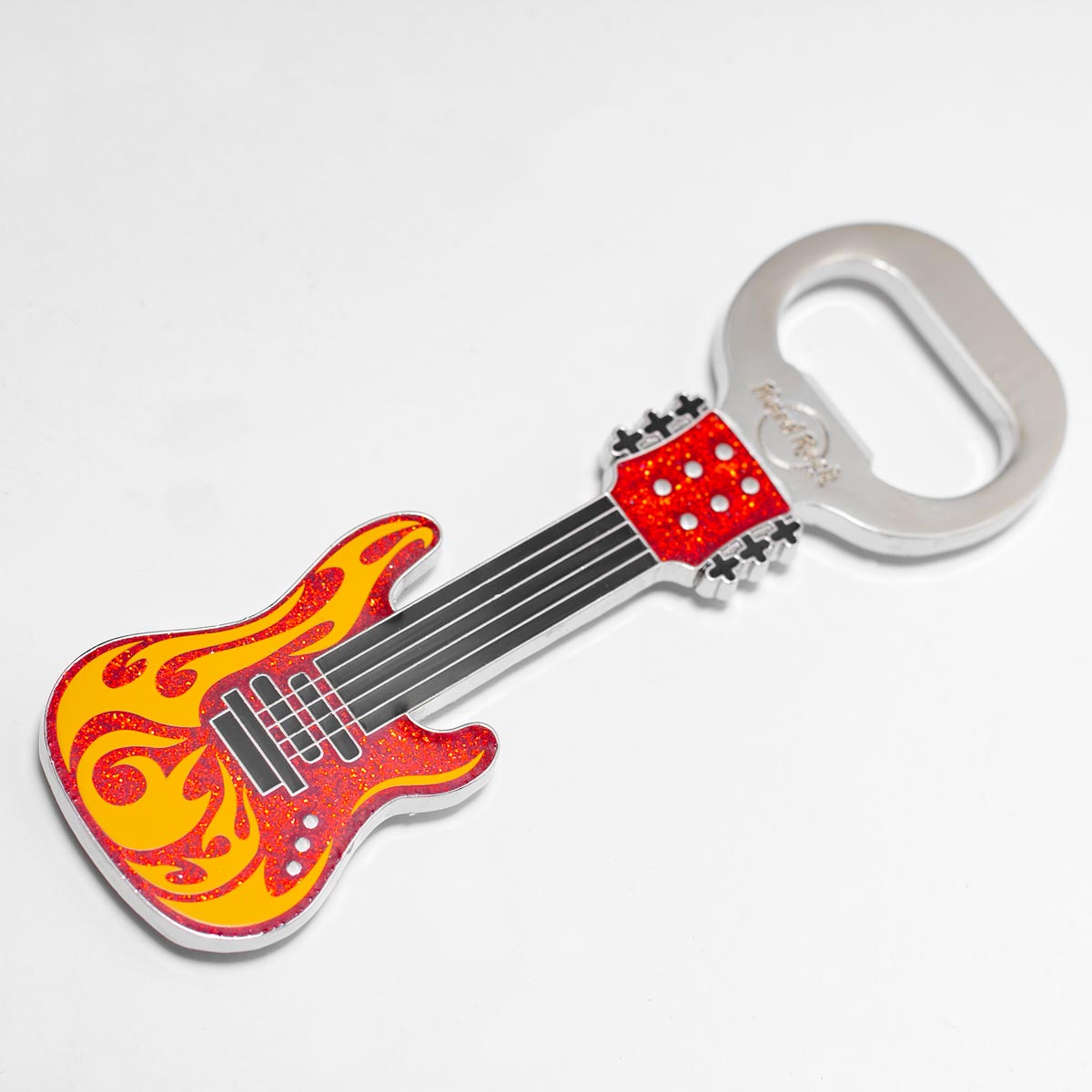 Flame Guitar Bottle Opener Magnet image number 2