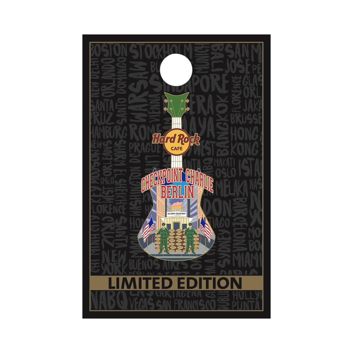 Checkpoint Charlie Country Colors City Art Pin image number 1