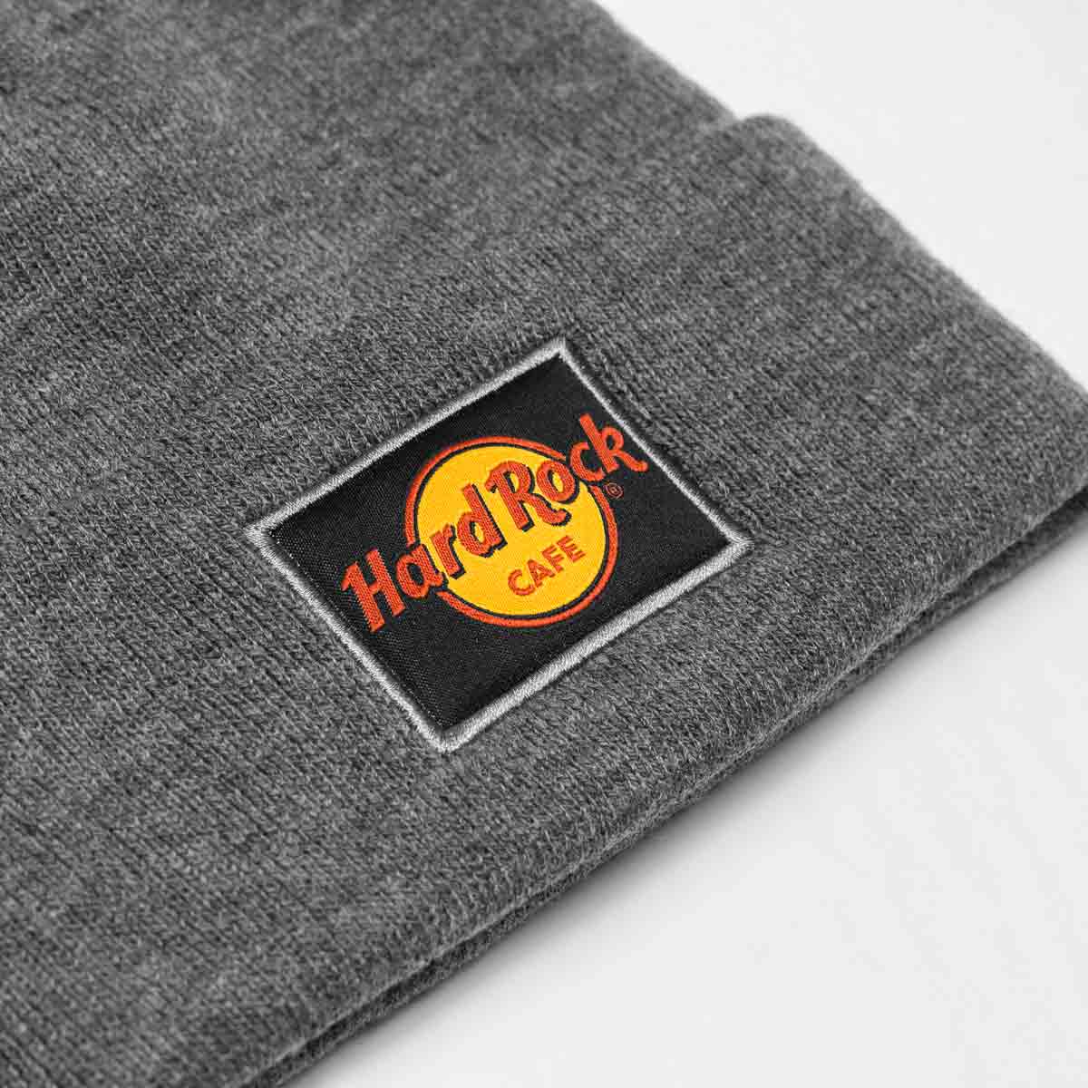 HR Woven Label Logo Fold Over Beanie Grey image number 2