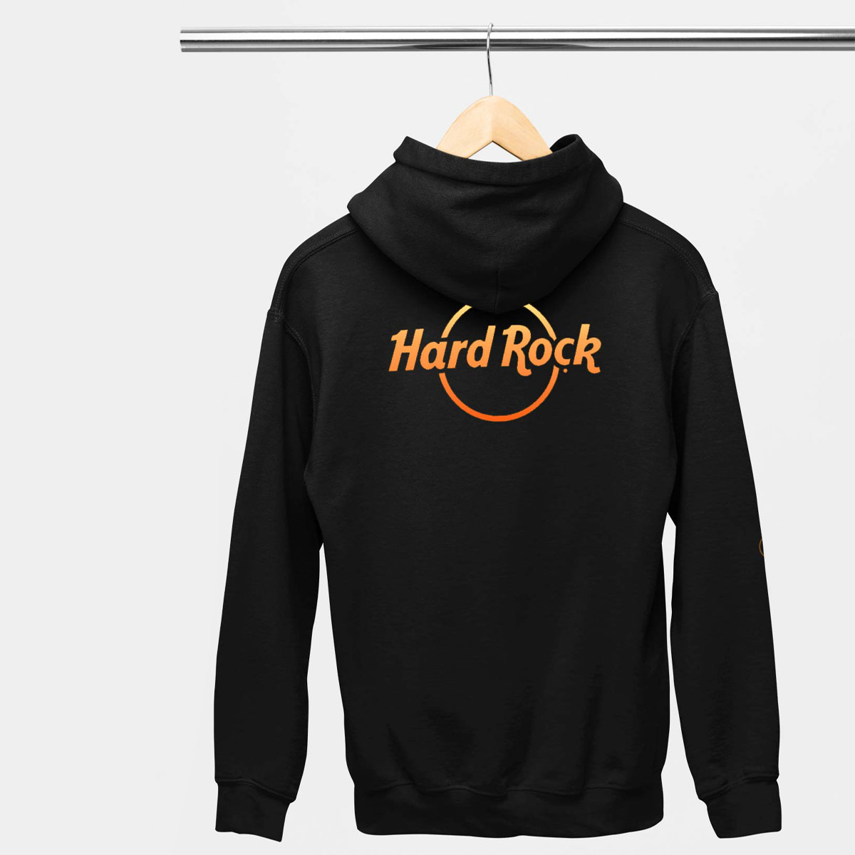 John Wick x Hard Rock Adult Fit Hoodie Orange Letters Design image number 2