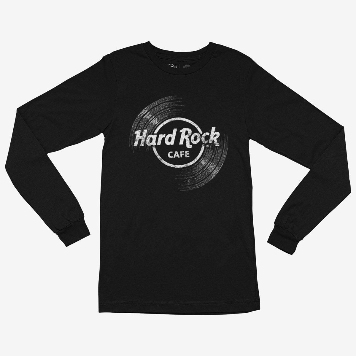 Adult Fit Vinyl Logo Longsleeve in Black image number 1