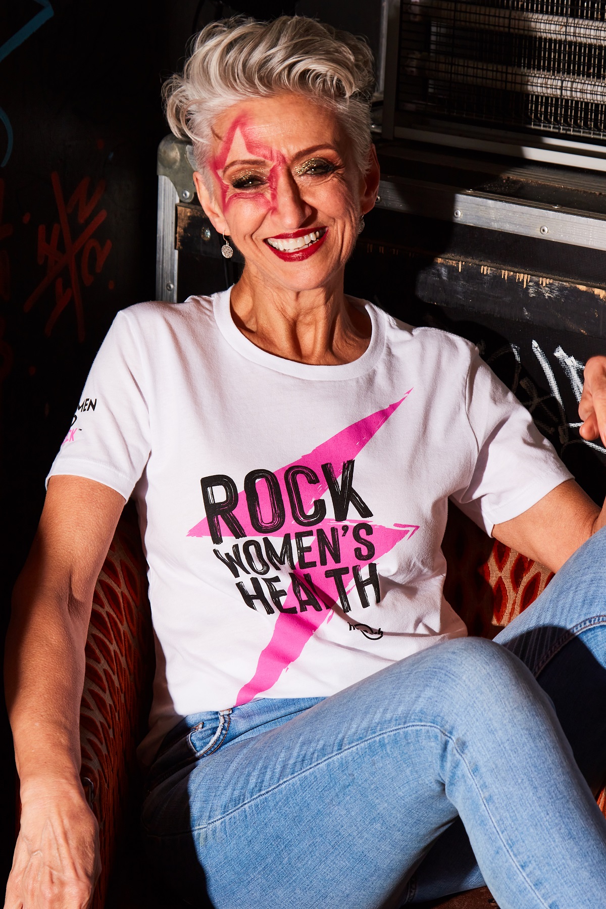 HR Ladies Rock Women's Health Tee White image number 4