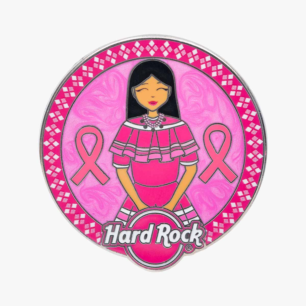 Pinktober 2024 Seminole Native American Pin image number 1