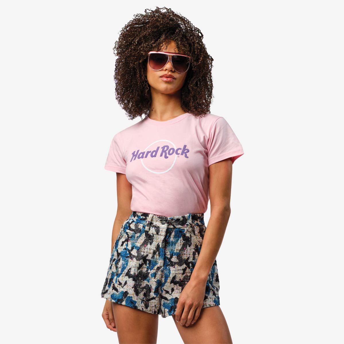 Ladies Fit Pop of Color Tee in Rose Shadow image number 1