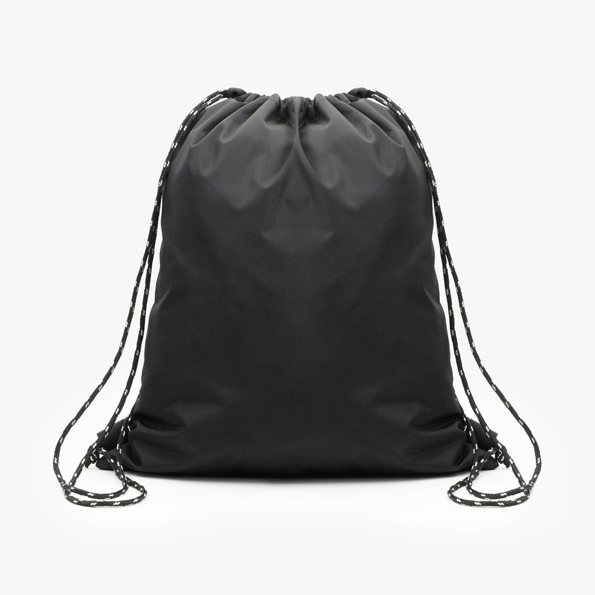 Nylon Drawstring Bag in Black image number 3