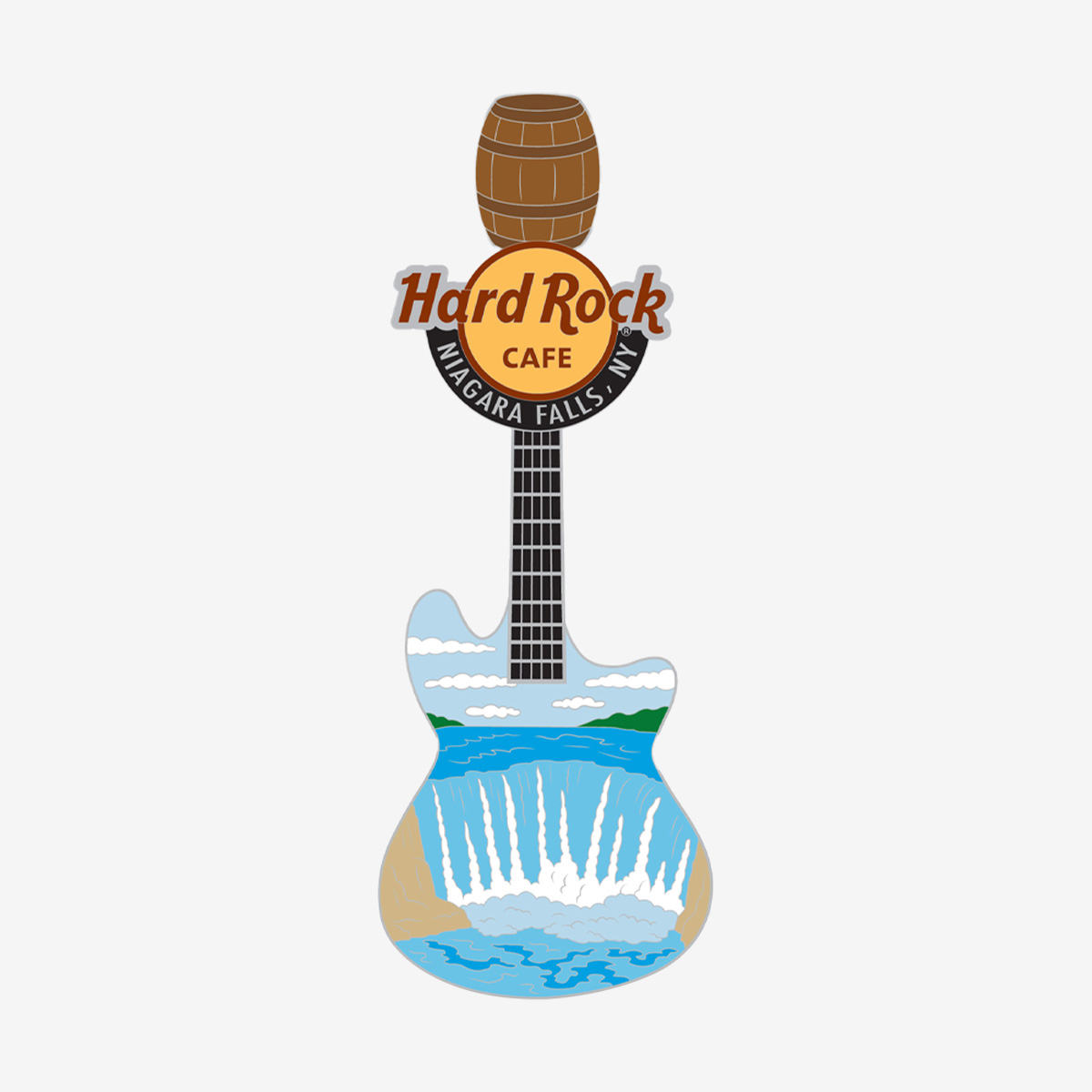 Niagara Falls Cascading Falls Guitar Pin image number 1