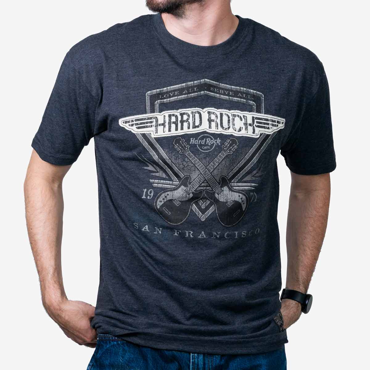 Men's Diamond Crossed Guitars Tee image number 1