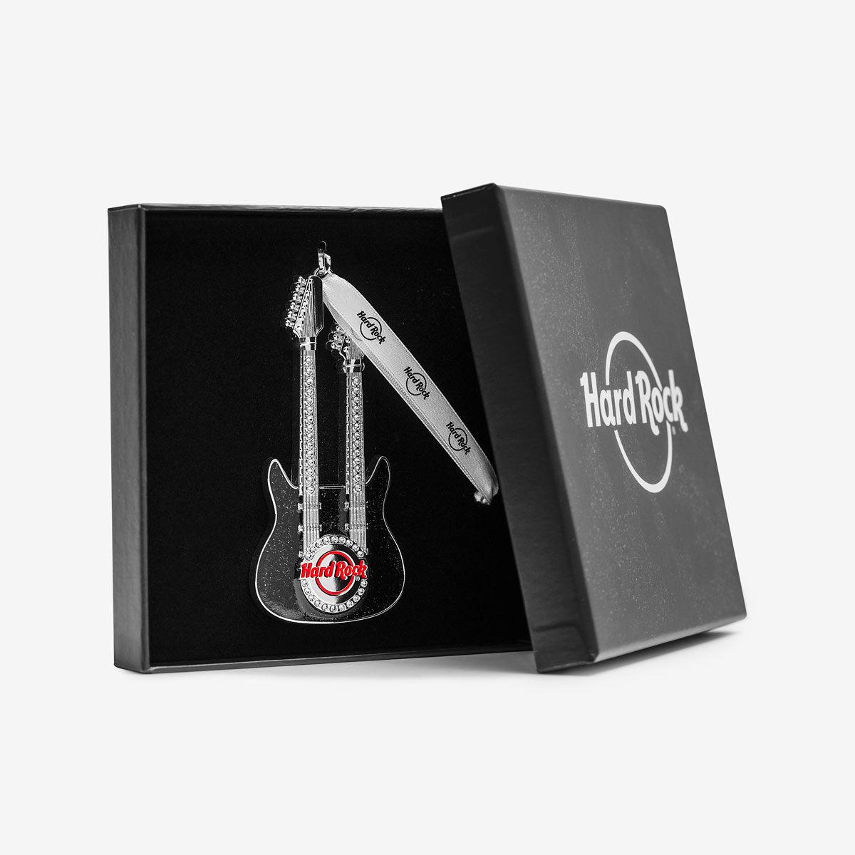 Guitar Ornament Silver Plated image number 1