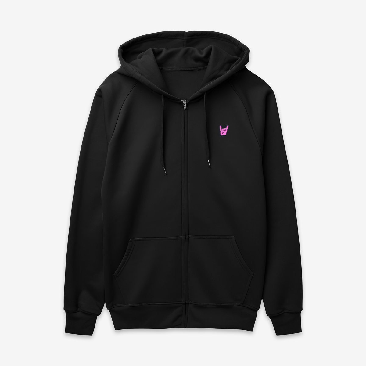 Adult Fit Hard Rock BET Performance Gradient Zip Hoodie in Black image number 2
