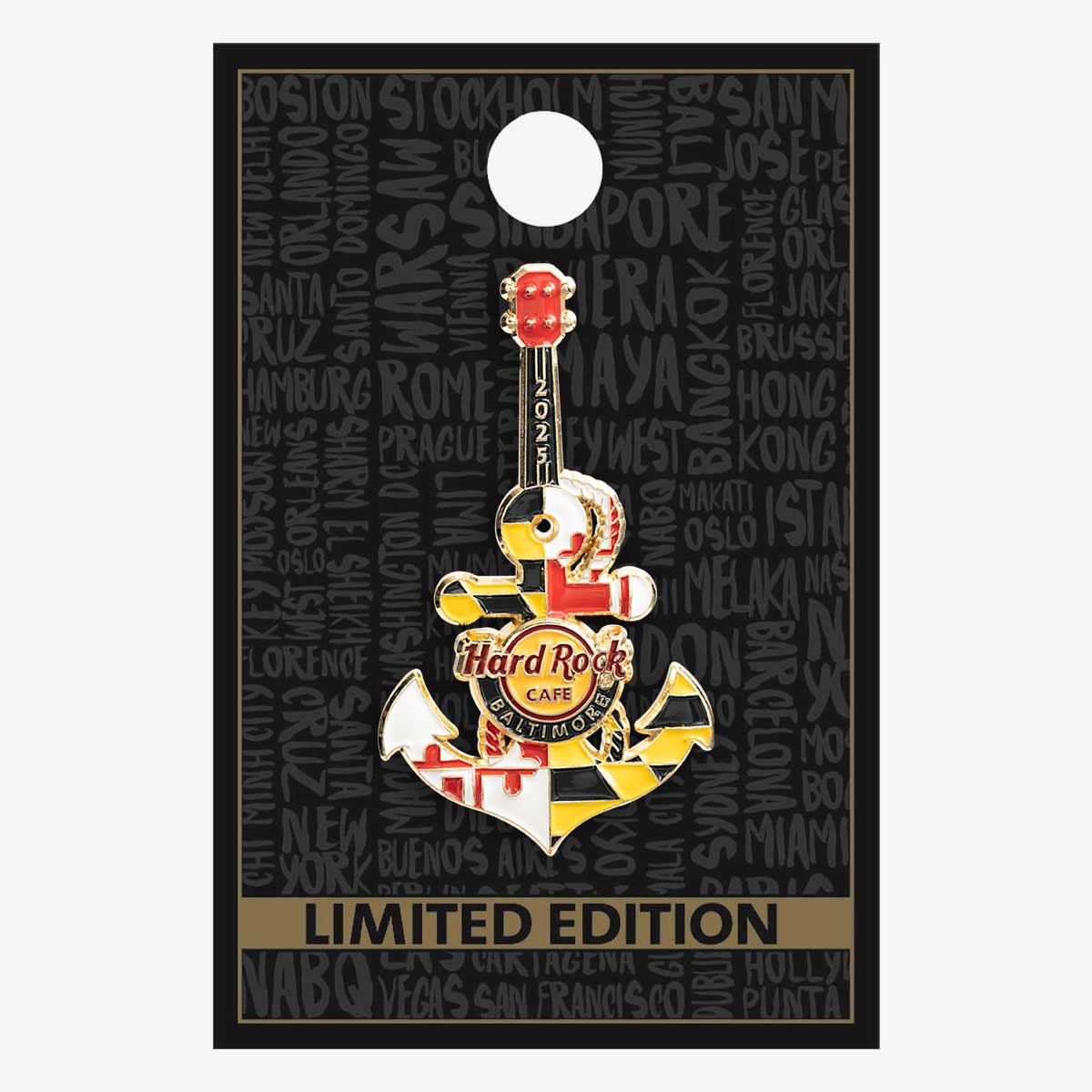 Limited Edition Baltimore 3D State Flag Anchor Pin image number 2