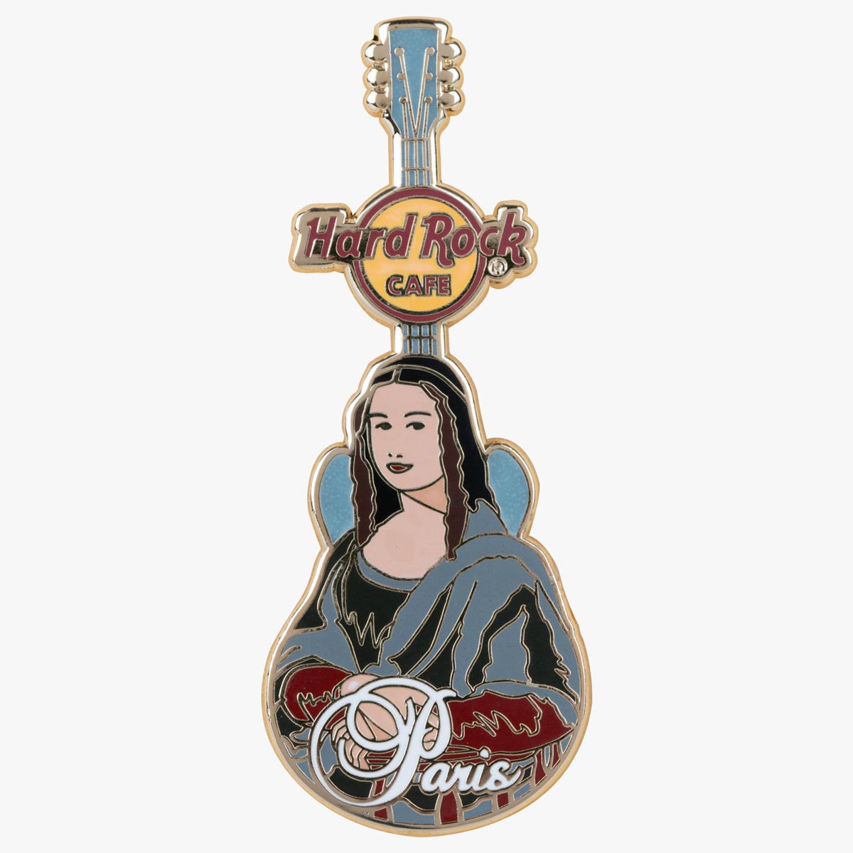 Paris Mona Lisa Guitar Pin image number 1