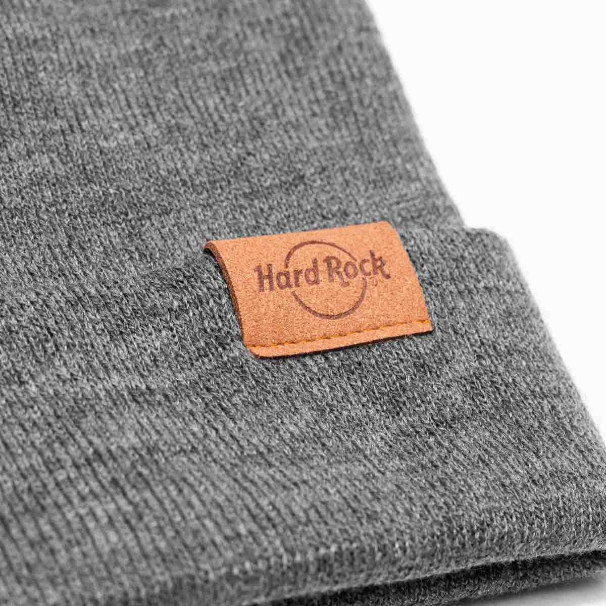 Brand Logo Knit Cuffed Beanie Grey image number 3