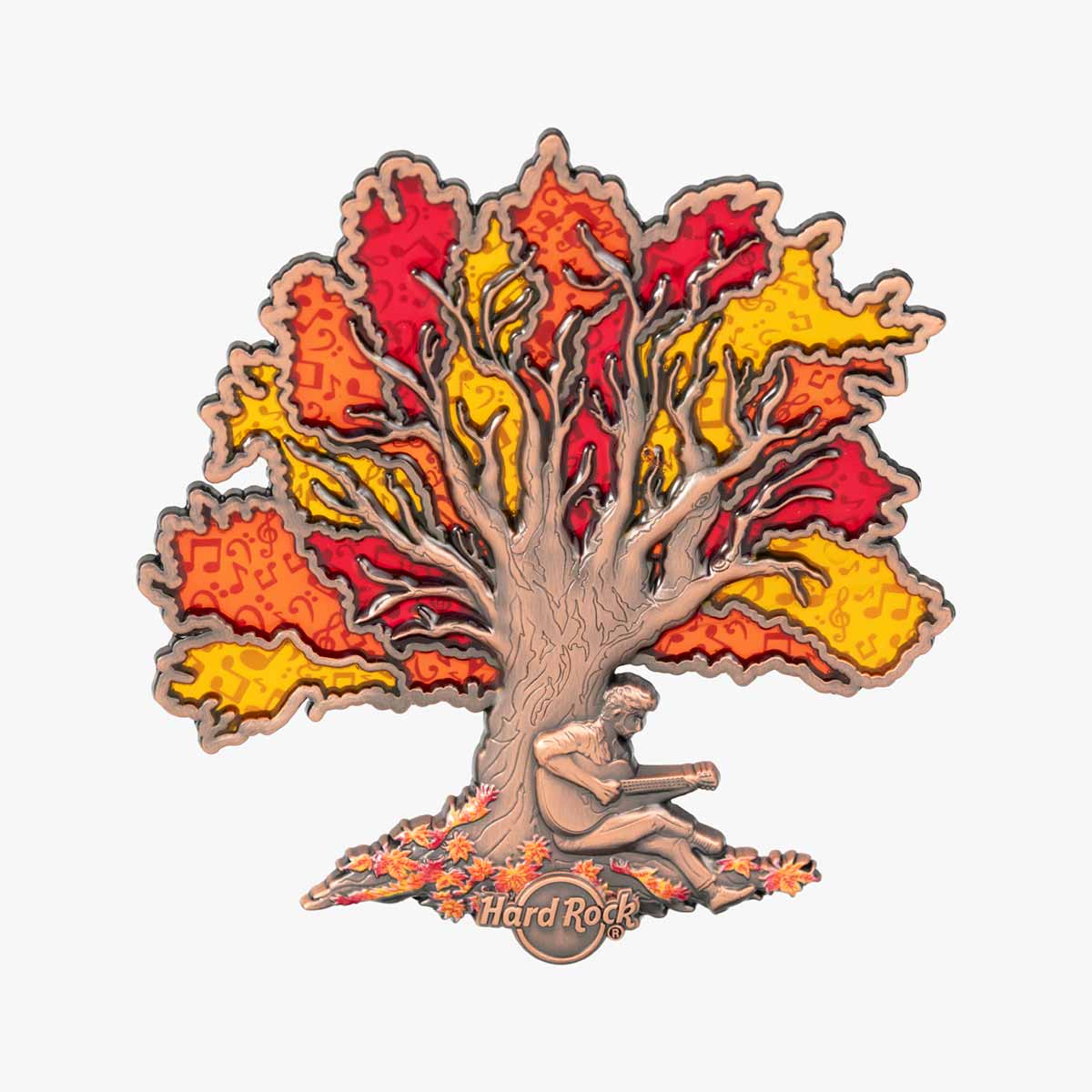 Online Exclusive 3D Jumbo Autumn Music Tree Pin image number 2