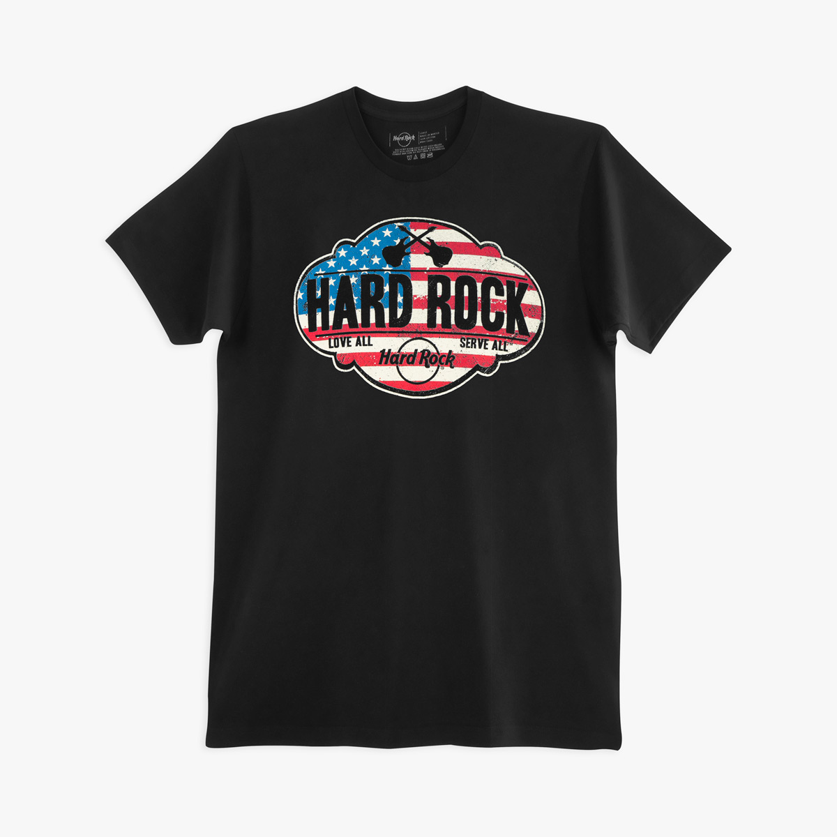 Men's Vintage USA Flag Badge Tee image number 1