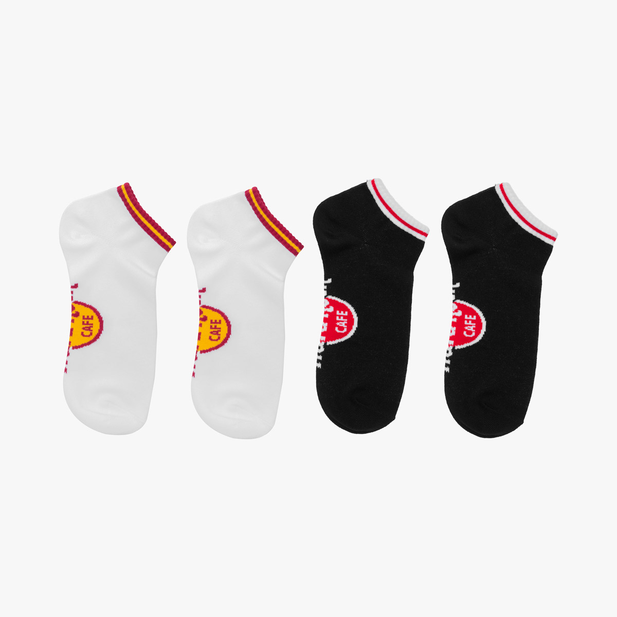 Hard Rock Logo Shorty Sock Set 2Pk image number 2